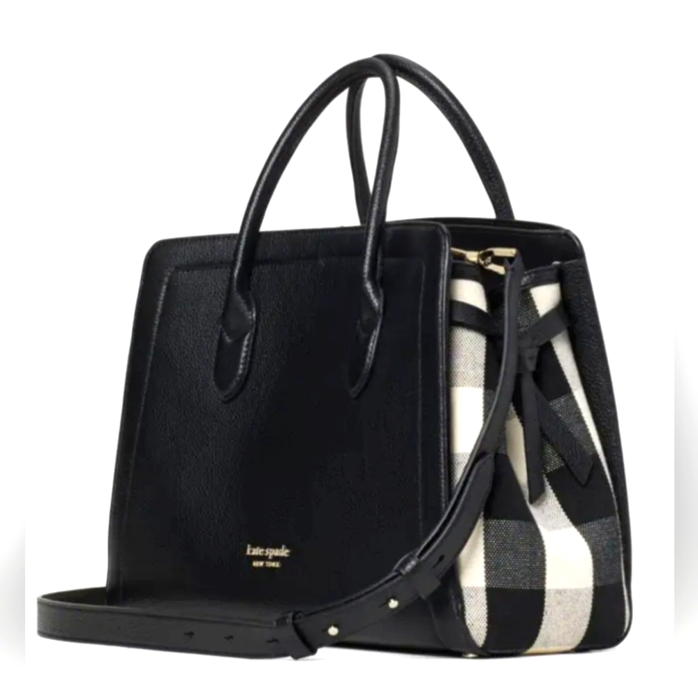 Kate Spade Gingham bag black